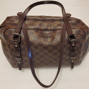 Authentic Louis Vuitton Rivington GM Damier Ebene Shoulder Bag